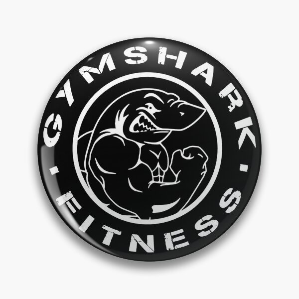 Item preview, Distressed Flexing Shark Muscle Fitness Gym Circle designed and sold by Trezcharacts.