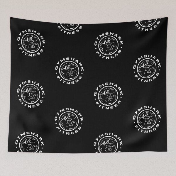 Item preview, Distressed Flexing Shark Muscle Fitness Gym Circle designed and sold by Trezcharacts.
