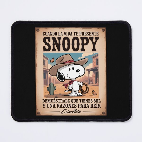 Item preview, Snoopy Cowboy Razones Para Reir Retro Spanish Poster designed and sold by DamianRoy88.