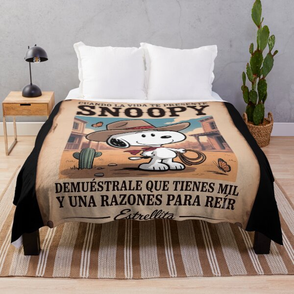 Item preview, Snoopy Cowboy Razones Para Reir Retro Spanish Poster designed and sold by DamianRoy88.