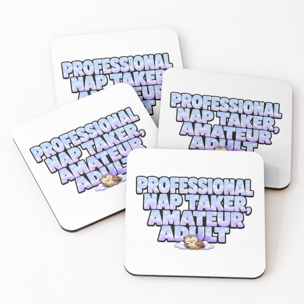 Item preview, Professional Nap Taker Amateur Adult Funny Owl Sticker | Cute Sleepy Owl Meme | Introvert Gift designed and sold by Gremlin Hours.
