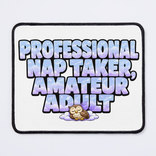 Item preview, Professional Nap Taker Amateur Adult Funny Owl Sticker | Cute Sleepy Owl Meme | Introvert Gift designed and sold by Gremlin Hours.