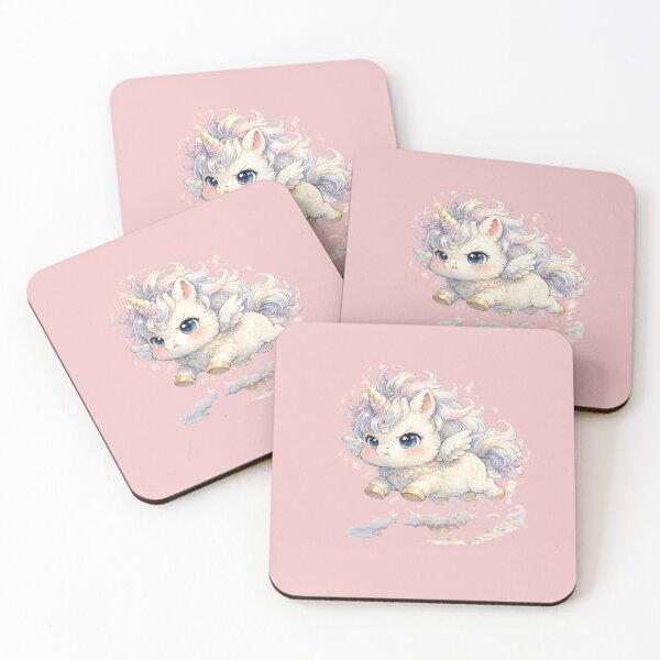 Item preview, Kawaii Pegasus Foal Illustration – Cute Determined Baby Winged Horse Art designed and sold by MagicMakerPh.