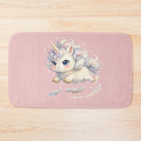 Item preview, Kawaii Pegasus Foal Illustration – Cute Determined Baby Winged Horse Art designed and sold by MagicMakerPh.