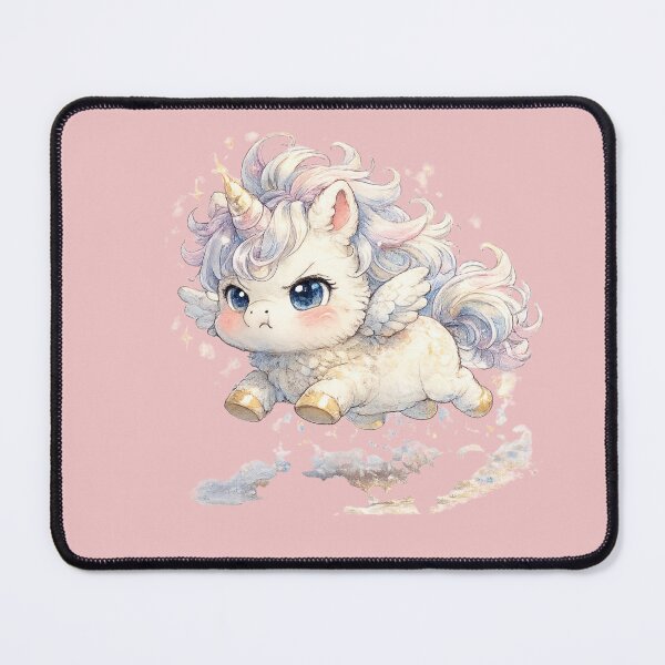Item preview, Kawaii Pegasus Foal Illustration – Cute Determined Baby Winged Horse Art designed and sold by MagicMakerPh.