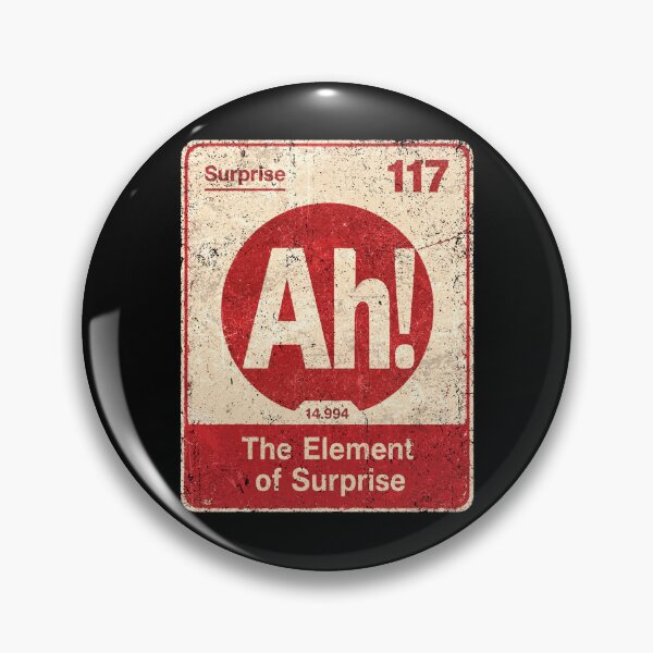 Item preview, The Element of Surprise Periodic Table Funny Chemistry Meme designed and sold by watanabeee.