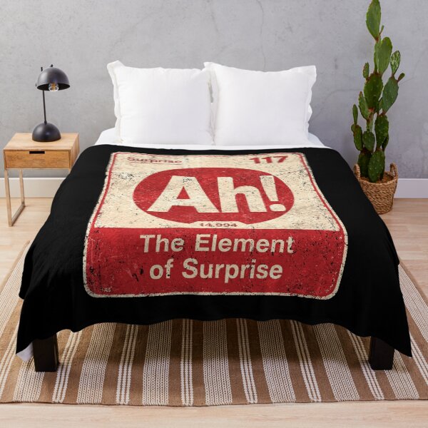 Item preview, The Element of Surprise Periodic Table Funny Chemistry Meme designed and sold by watanabeee.