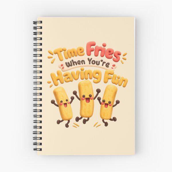 Item preview, Cute French Fries Pun Sticker - Time Fries When You're Having Fun | Kawaii 3D Food Art designed and sold by Moons Studio.
