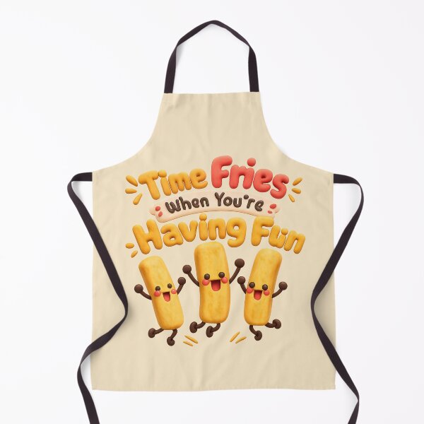 Item preview, Cute French Fries Pun Sticker - Time Fries When You're Having Fun | Kawaii 3D Food Art designed and sold by Moons Studio.