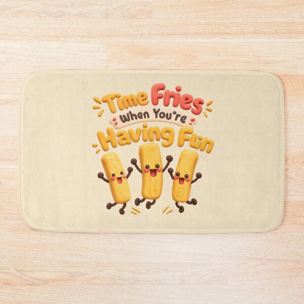 Item preview, Cute French Fries Pun Sticker - Time Fries When You're Having Fun | Kawaii 3D Food Art designed and sold by Moons Studio.