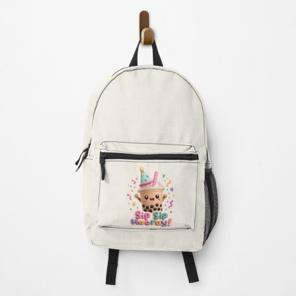 Item preview, Cute Bubble Tea Party - Sip Sip Hooray | Kawaii 3D Boba Party Art designed and sold by Moons Studio.