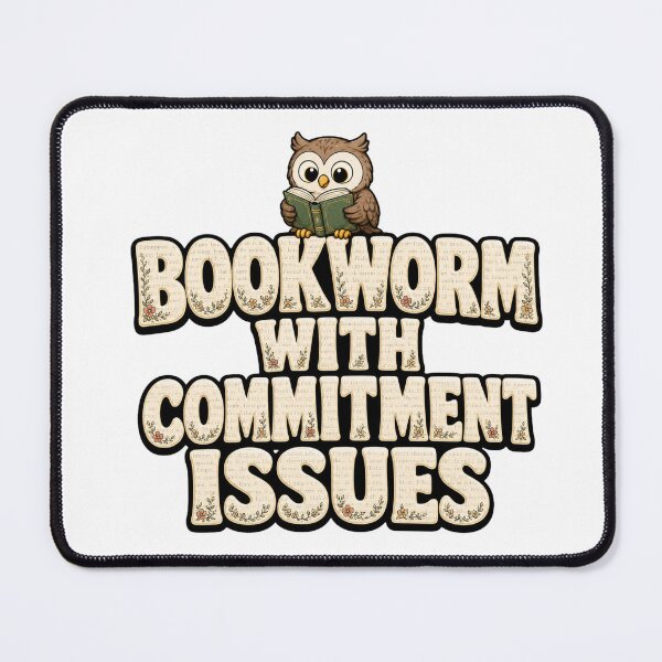 Item preview, Funny Book Owl Sticker | Bookworm With Commitment Issues | Reader Gift designed and sold by Gremlin Hours.