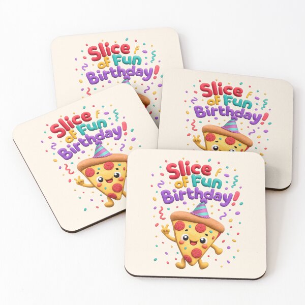 Item preview, Cute Pizza Birthday Party | Kawaii 3D Fast Food Party Art designed and sold by Moons Studio.