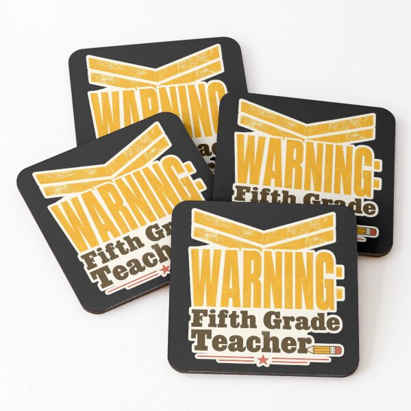 Item preview, Funny Warning Fifth Grade Teacher Distressed Retro Chevron designed and sold by FestivityFinds.