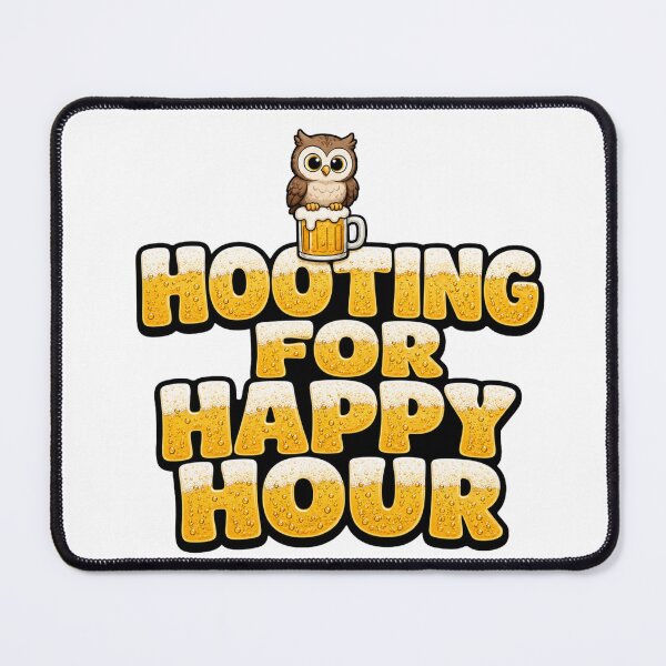 Item preview, Funny Beer Owl Sticker | Hooting for Happy Hour | Owl Beer Gift designed and sold by Gremlin Hours.