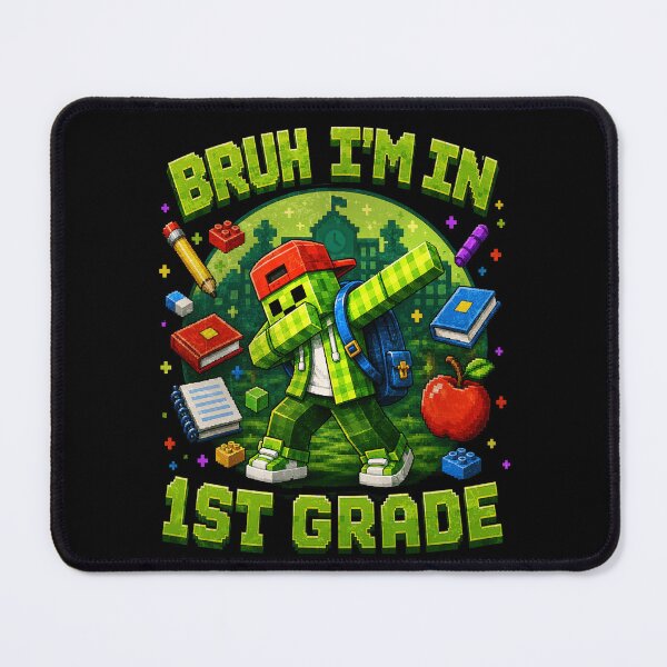 Item preview, Bruh I'm In 1st Grade Dabbing Gamer Back To School Pixel Art designed and sold by watanabeee.