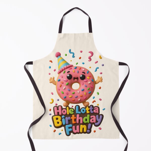 Item preview, Cute Donut Birthday Party| Kawaii 3D Happy Birthday Party Art designed and sold by Moons Studio.