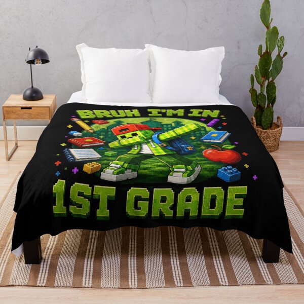 Item preview, Bruh I'm In 1st Grade Dabbing Gamer Back To School Pixel Art designed and sold by watanabeee.