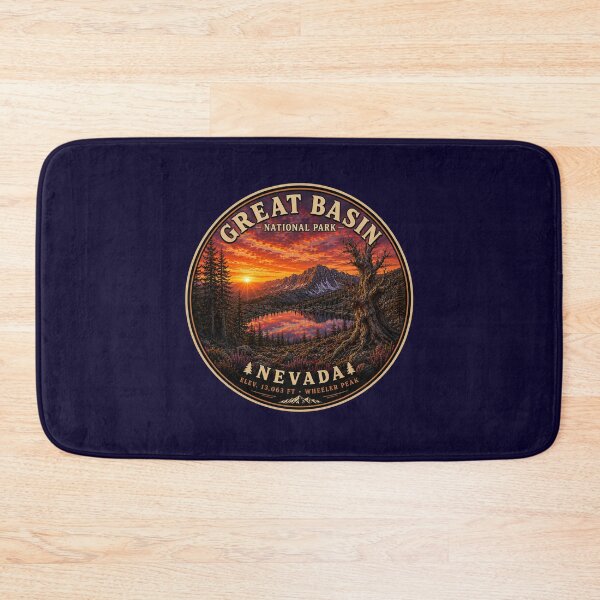 Item preview, Great Basin National Park Poster | Nevada Vintage Travel Poster | Hidden Bigfoot Landscape Art designed and sold by Swanny's Custom T-shirt and Gift Designs.