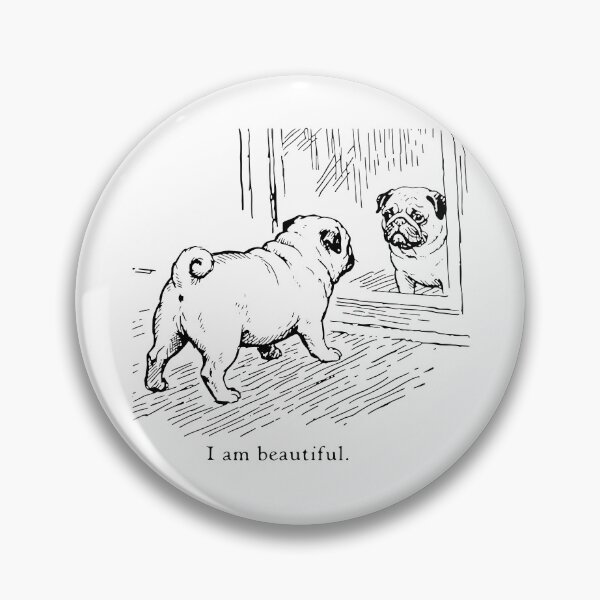 Item preview, I Am Beautiful Pug designed and sold by Johnny-Store.