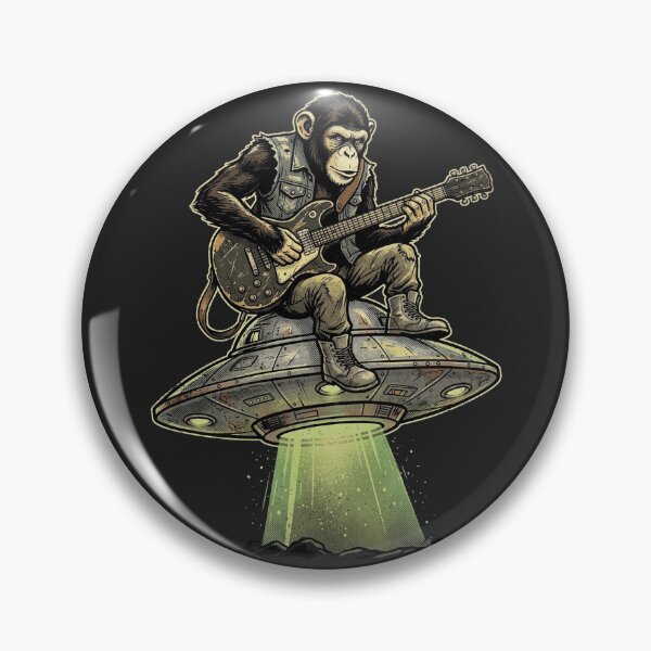 Item preview, Cool Chimp Rocker UFO Guitarist designed and sold by legendaryskins.