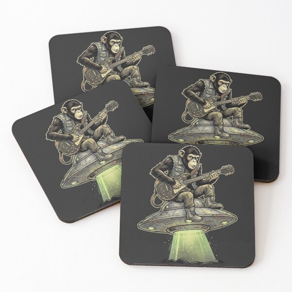 Item preview, Cool Chimp Rocker UFO Guitarist designed and sold by legendaryskins.