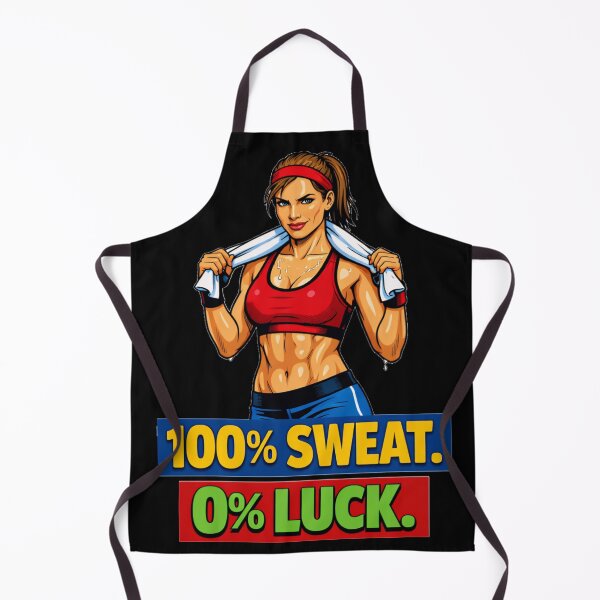 Item preview, 100 Percent Sweat 0 Percent Luck Motivational Gym Girl designed and sold by DeliaDesignsCo.