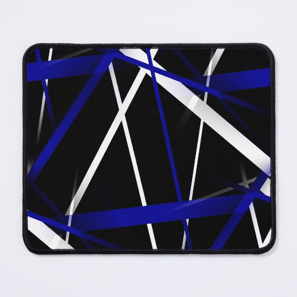 Item preview, Urban Geometry Black White Royal-Blue designed and sold by taiche.