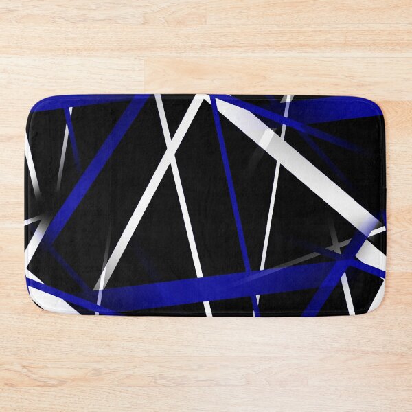 Item preview, Urban Geometry Black White Royal-Blue designed and sold by taiche.