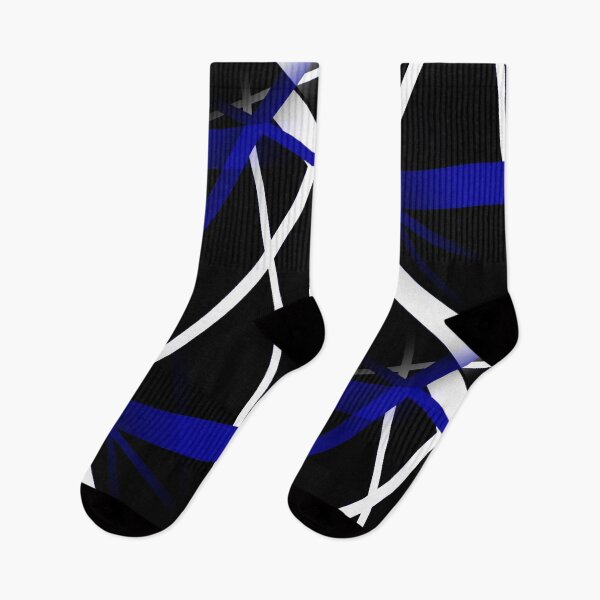 Item preview, Urban Geometry Black White Royal-Blue designed and sold by taiche.