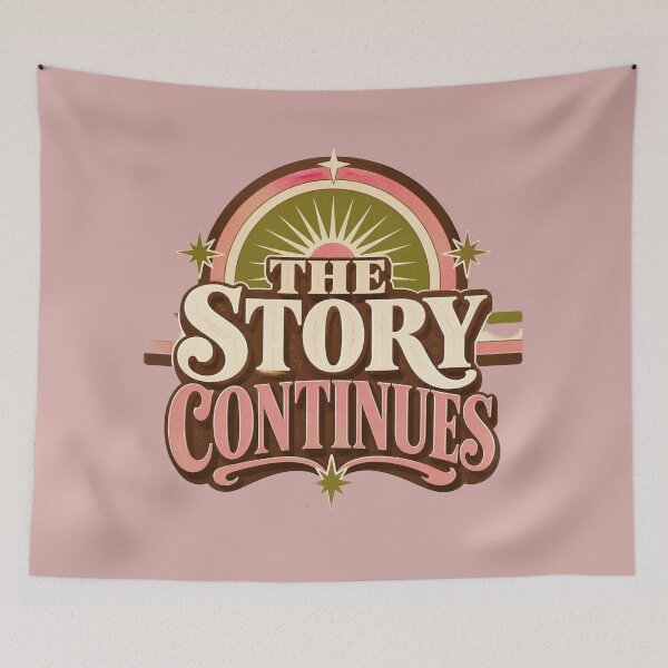 Item preview, The Story Continues Retro Quote | Inspirational Women Growth Mindset Design designed and sold by Soft Strength Studio.