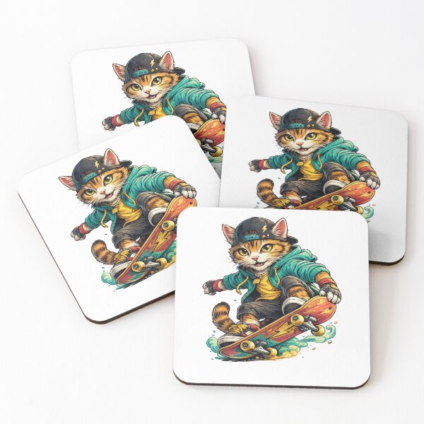 Item preview, Skateboard Cat designed and sold by VerdePegajoso.