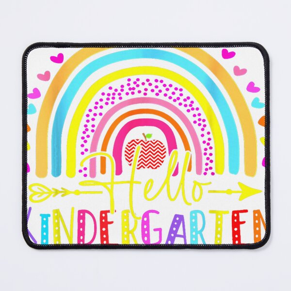 Item preview, Hello Kindergarten Team Kinder Grade Back To School Rainbow designed and sold by Ardonaredb.