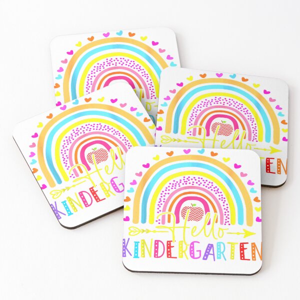 Item preview, Hello Kindergarten Team Kinder Grade Back To School Rainbow designed and sold by Ardonaredb.