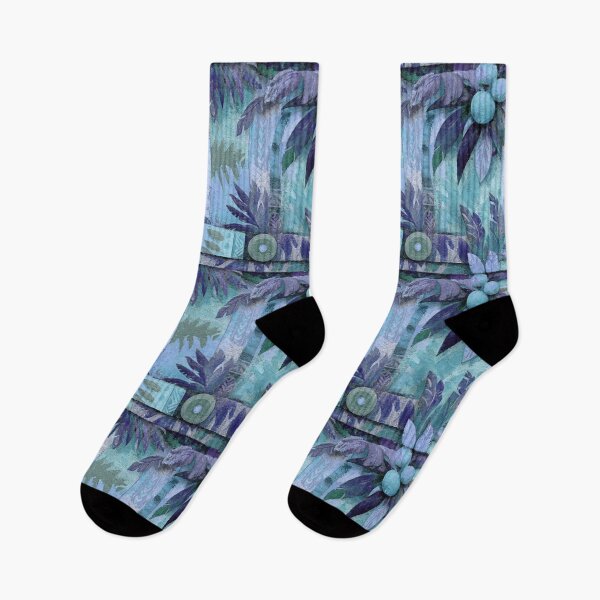 Item preview, Midnight Tropical Botanical Pattern - Abstract Coastal Foliage Line Art designed and sold by sunnthreads.