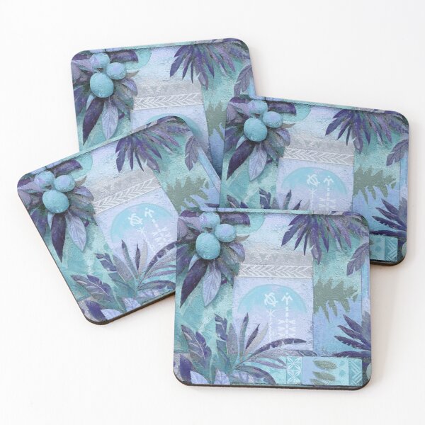 Item preview, Midnight Tropical Botanical Pattern - Abstract Coastal Foliage Line Art designed and sold by sunnthreads.