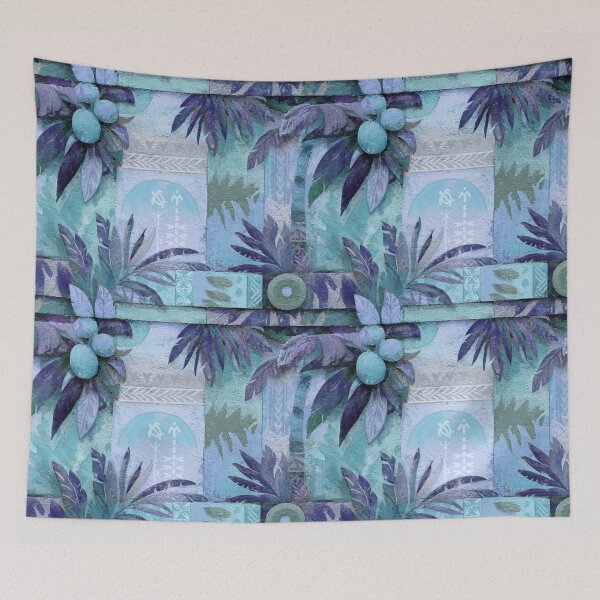 Item preview, Midnight Tropical Botanical Pattern - Abstract Coastal Foliage Line Art designed and sold by sunnthreads.