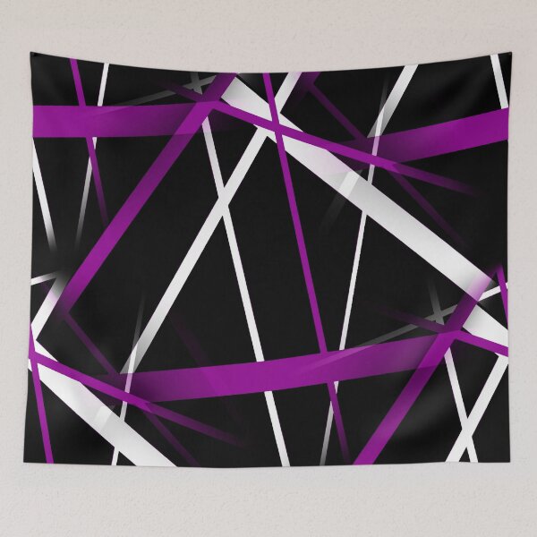Item preview, Urban Geometry Black White Purple designed and sold by taiche.