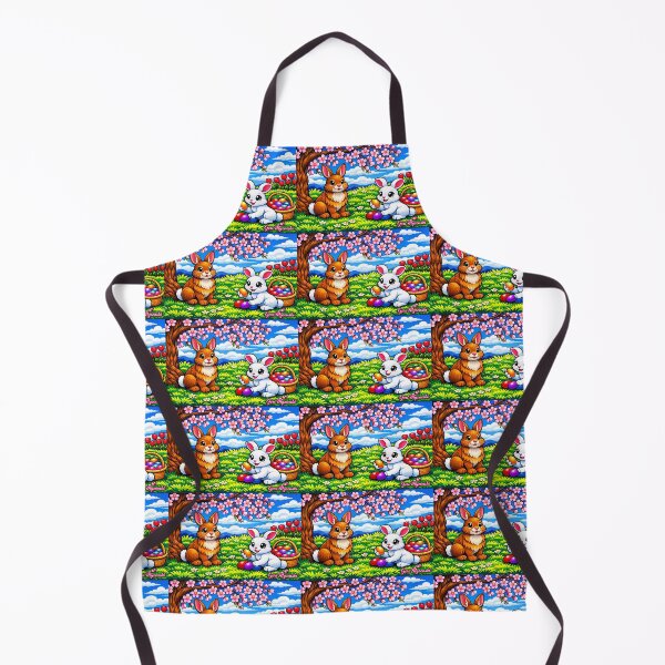 Item preview, Cherry Blossom Bunny Picnic – Glossy Digital Spring Scene designed and sold by The Art Queen Of Michigan .