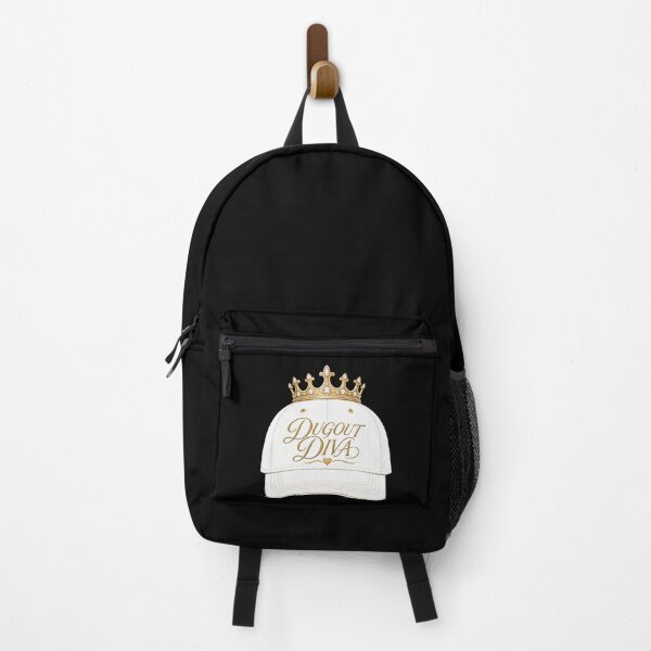 Item preview, Baseball Dugout Diva Baseball Cap Crown T-Shirt Design designed and sold by Uglyandcute.