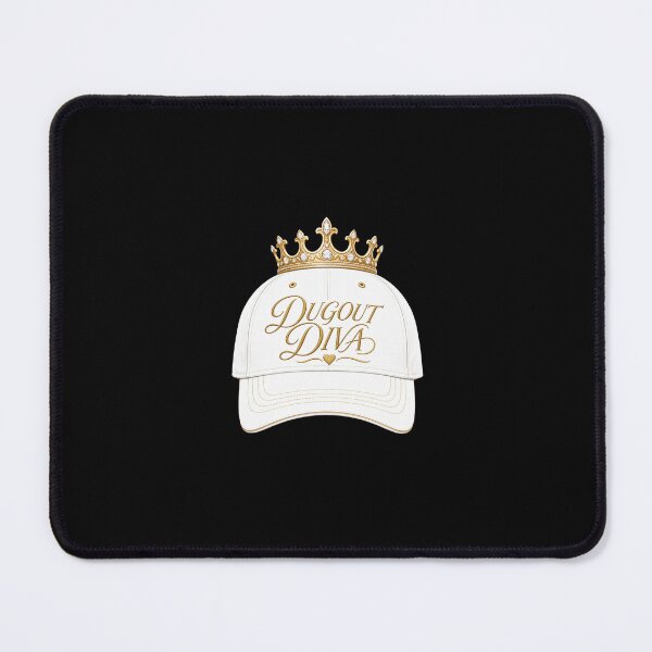 Item preview, Baseball Dugout Diva Baseball Cap Crown T-Shirt Design designed and sold by Uglyandcute.