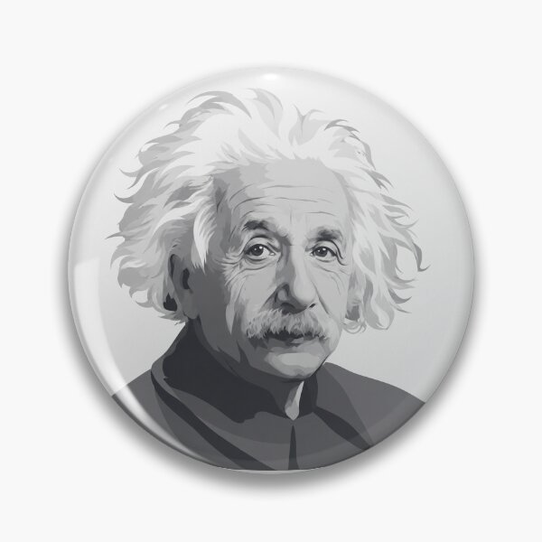 Item preview, Albert Einstein Portrait Monochrome Illustration designed and sold by Owcomm.