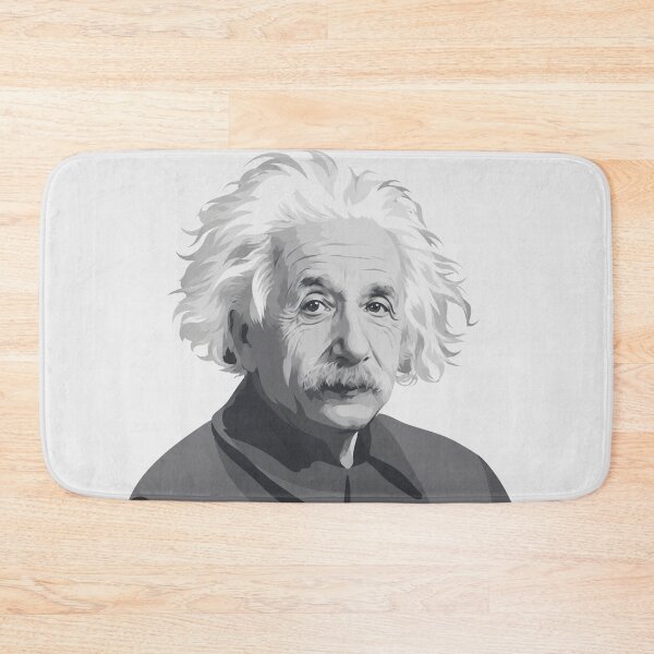 Item preview, Albert Einstein Portrait Monochrome Illustration designed and sold by Owcomm.