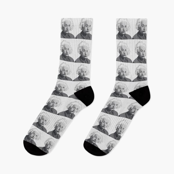 Item preview, Albert Einstein Portrait Monochrome Illustration designed and sold by Owcomm.