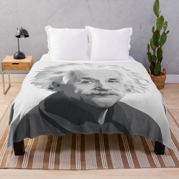 Item preview, Albert Einstein Portrait Monochrome Illustration designed and sold by Owcomm.
