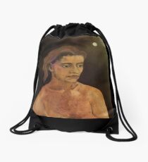 My First Wife's portrait Drawstring Bag