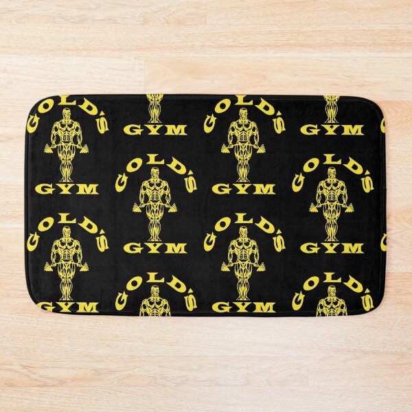 Item preview, Classic Gold Gym Bodybuilder Yellow Lifting Icon designed and sold by Trezcharacts.