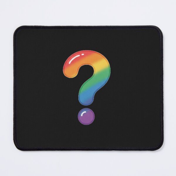Item preview, Colorful Glossy Pride Rainbow Question Mark designed and sold by Owcomm.