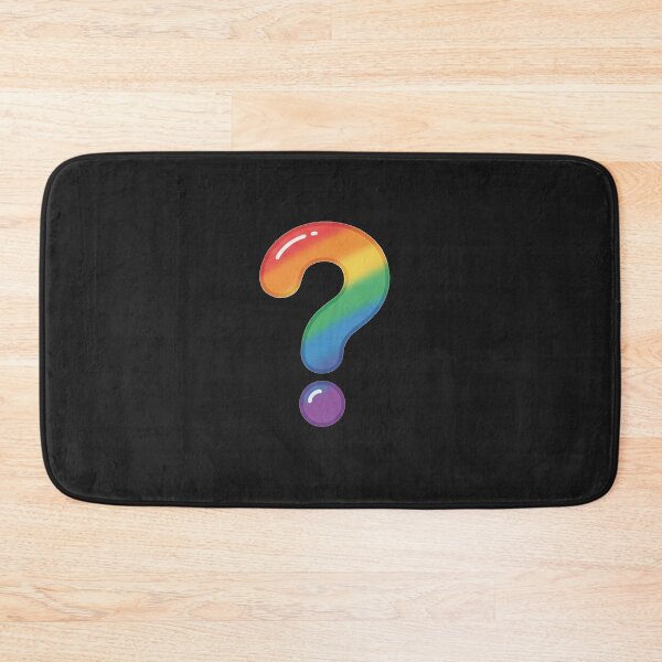 Item preview, Colorful Glossy Pride Rainbow Question Mark designed and sold by Owcomm.