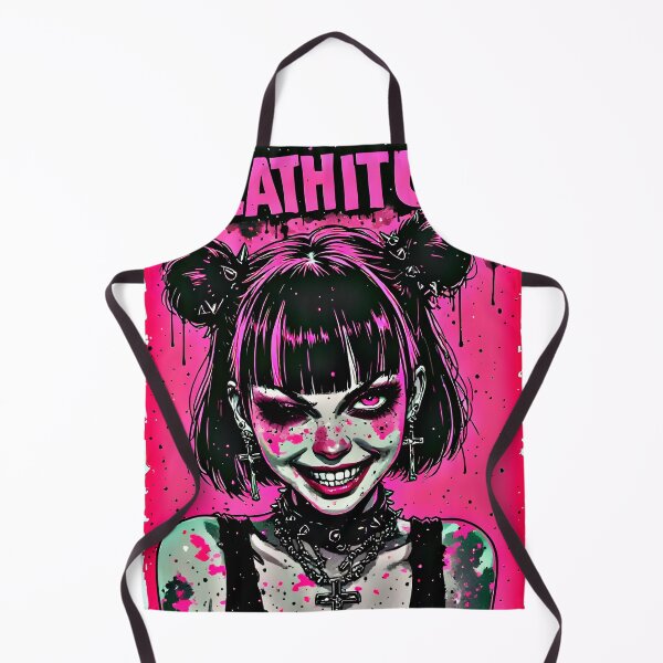 Item preview, Death It Up Punk Sinister Pink Splatter Goth Girl designed and sold by Neer arts.